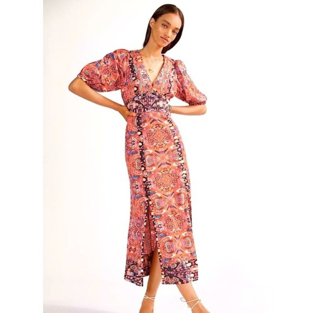 Anthropologie Bohemian Floral Maxi Dress *Multicolor *Size 10 *LIKE NEW - *EUC*